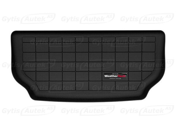 Bagagerumsmatta. Fram. Plast Tesla Model X 2022-> 
