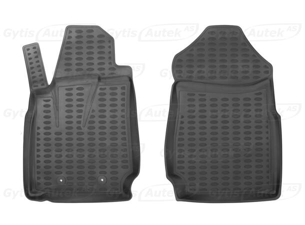Bilmattor. Fram. Gummi Ford Ranger 2016-2022 
