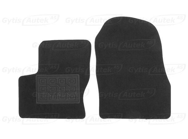 Bilmattor. Fram. Textil Ford Transit Connect 2014-2016 
