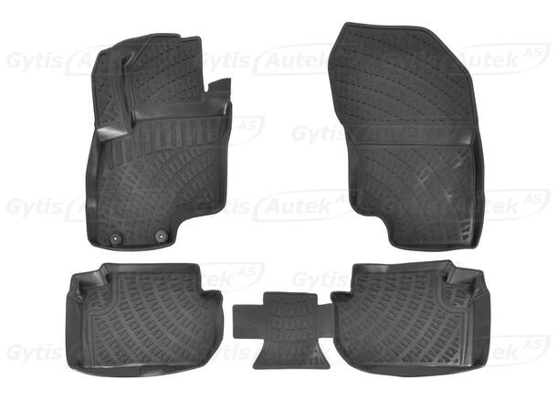 Gulvmatter. Gummi Mitsubishi Outlander 2020-2021 PHEV 
