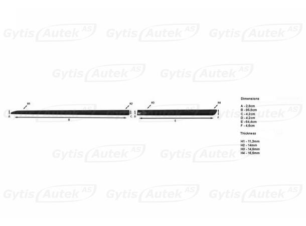 Sidelister til Honda CR-V 2002-2006 | gytisautek.no