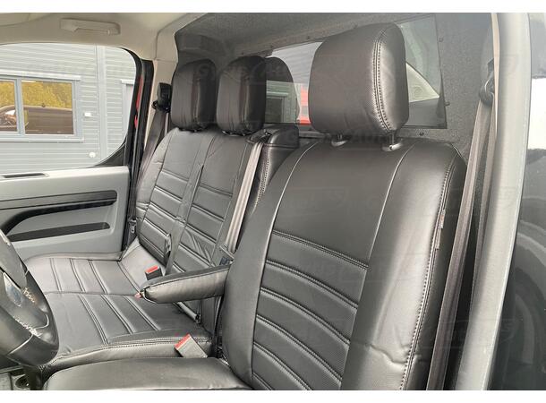 Bilklädsel. 1 + 2 säten. Konstläder Toyota Proace 2016-> Med smart cargo 