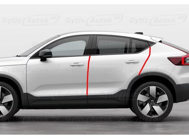Dörrkantsskydd. Folie| Volvo C40 Recharge 2022-> | gytek.se