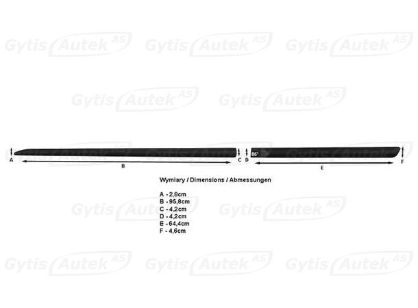 Sidolister till Nissan Qashqai 2021-> | gytek.se