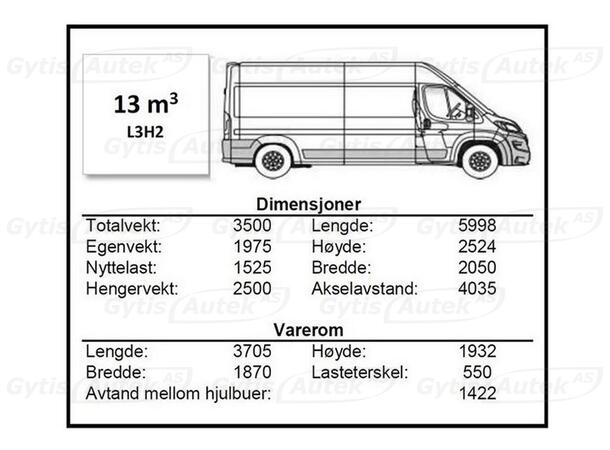 Vareromsmatte til Opel Movano 2022-> | gytisautek.no