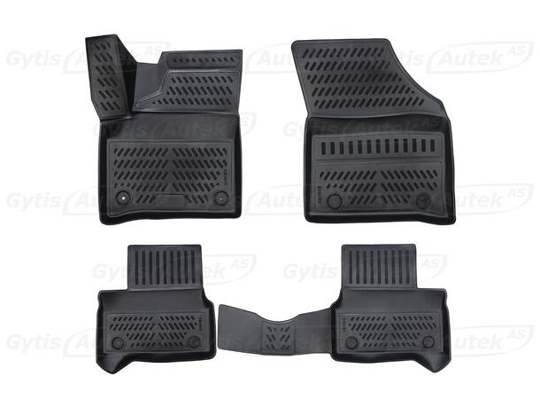 Bilmattor. Gummi VW e-Up 2013-2022 