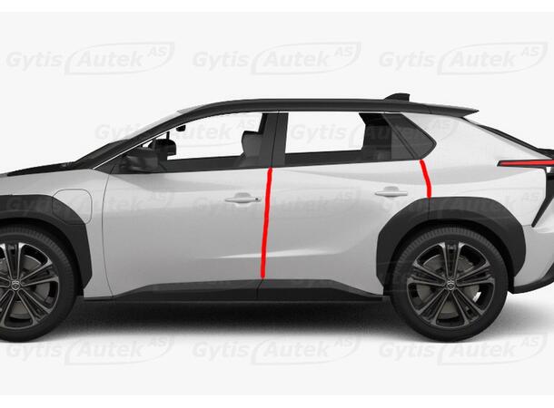 Dörrkantsskydd. Folie| Subaru Solterra 2022-> | gytek.se