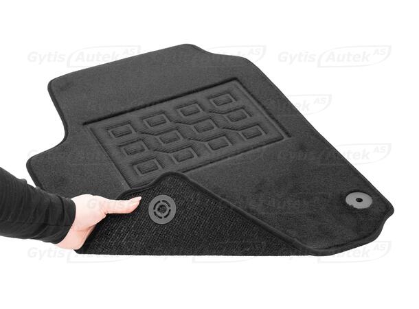 Gulvmatter i stoff til VW Amarok 2010-2020 | gytisautek.no