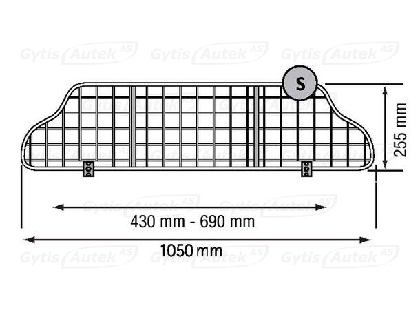 Hunde/Lastegitter| Saab 9-3 2003-2011 | gytisautek.no