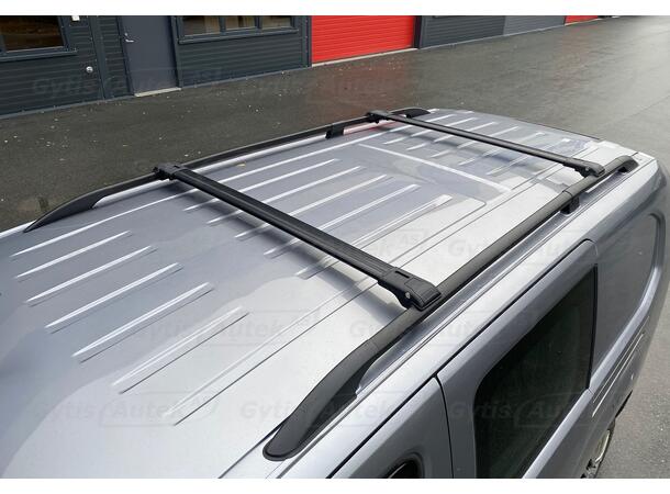 Takräcke. Wingcarrier. Svart Fiat Doblo 2023-> 