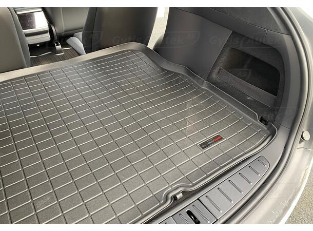 Bagagerumsmatta. Bak Övre. Plast Tesla Model X 2022-> 6-7 säten 