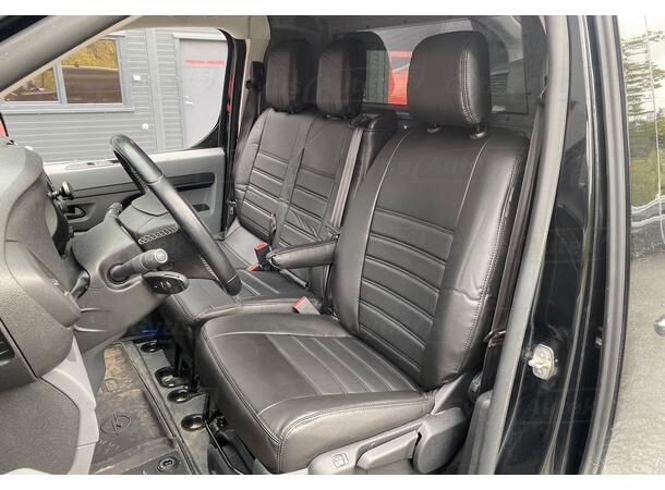 Bilklädsel. 1 + 2 säten. Konstläder Fiat Scudo 2022-> Med Moduwork 