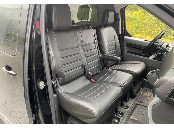 Bilklädsel. 1 + 2 säten. Konstläder Fiat Scudo 2022-> Med Moduwork 