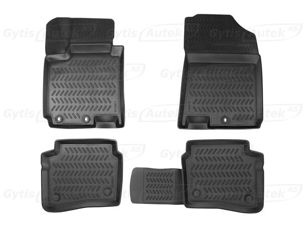Bilmattor. Gummi Hyundai i20 2015-2020 