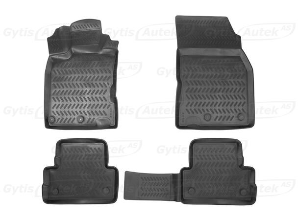 Bilmattor. Gummi Nissan Qashqai 2014-2021 