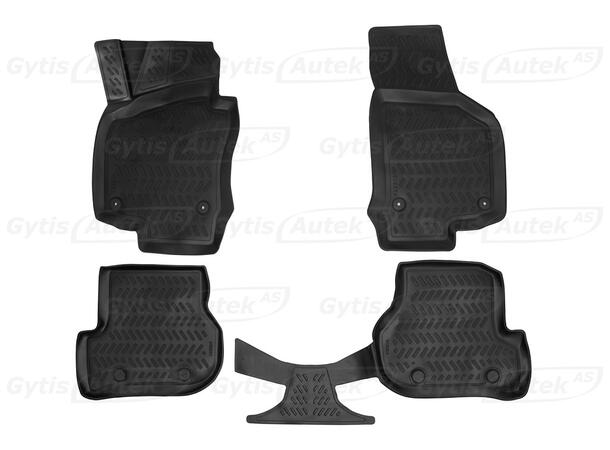 Bilmattor. Gummi VW Golf V 2004-2009 