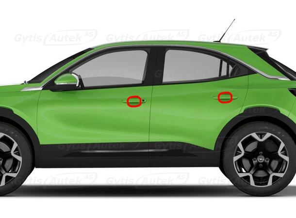 Dörrhandtagsskydd | PPF-folie | Opel Mokka-e 2021-> | gytek.se