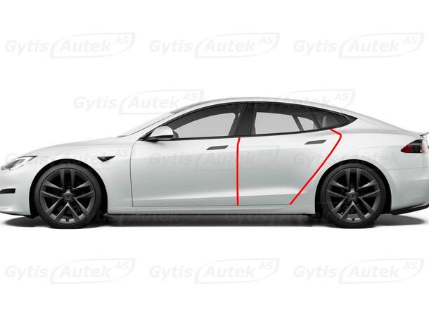 Dörrkantsskydd. Folie | Tesla Model S 2022-> | gytek.se
