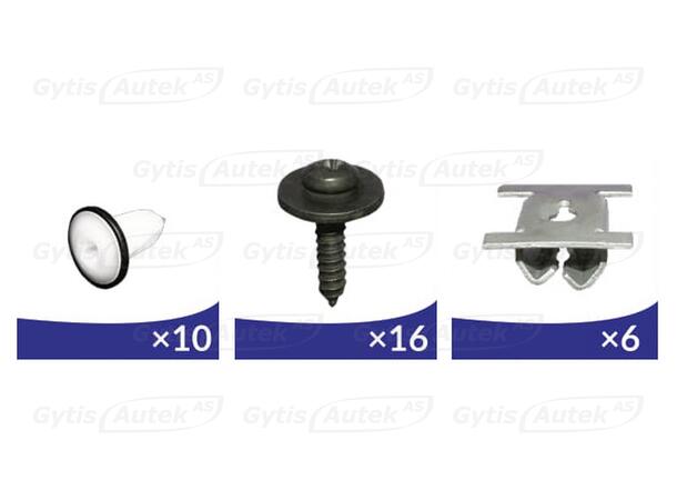 Monteringssett til bunnplate i plast Toyota Proace Max 2024-> 