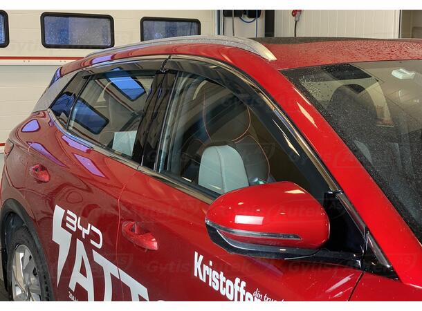 Vindavvisare. Med kromlist BYD Atto3 2022-> 