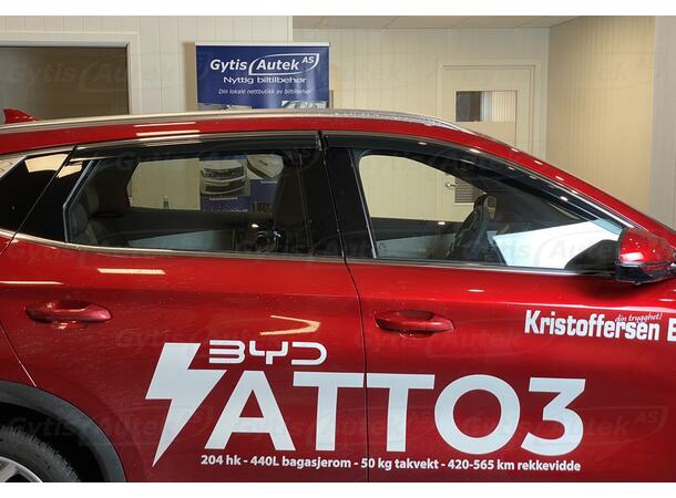 Vindavvisare. Med kromlist BYD Atto3 2022-> 