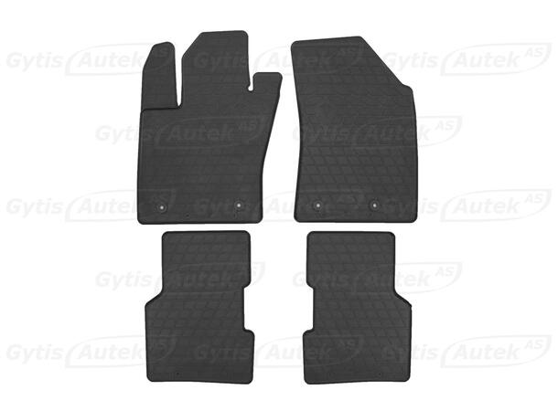 Bilmattor. Gummi Jeep Compass 2017-2024 