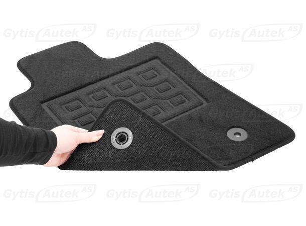 Bilmattor. Textil Chevrolet Camaro 2016-> 