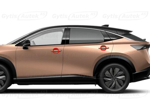 Dörrhandtagsskydd. Folie. PPF Nissan Ariya 2022-> 