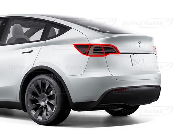 Lyktskydd | PPF-folie | Tesla Model Y 2021-2025 | gytek.se