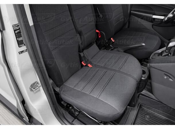 Setetrekk. 1 + 2 seter. Stoff Ford Transit Connect 2019-2023 