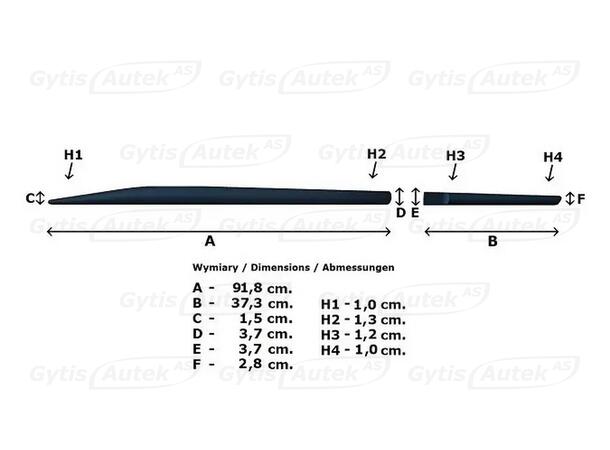 Sidolister | Toyota Aygo X 2022-> | gytek.se