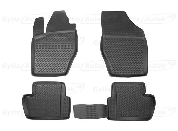 Bilmattor. Gummi Citroen C4 2010-2018 
