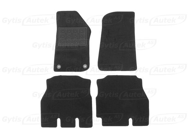 Bilmattor. Textil Jeep Wrangler 2018-> 