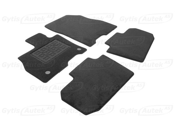 Bilmattor. Textil Nissan Leaf 2018-2025 