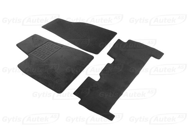Bilmattor. Textil Tesla Model X 2016-2021 5 säten 