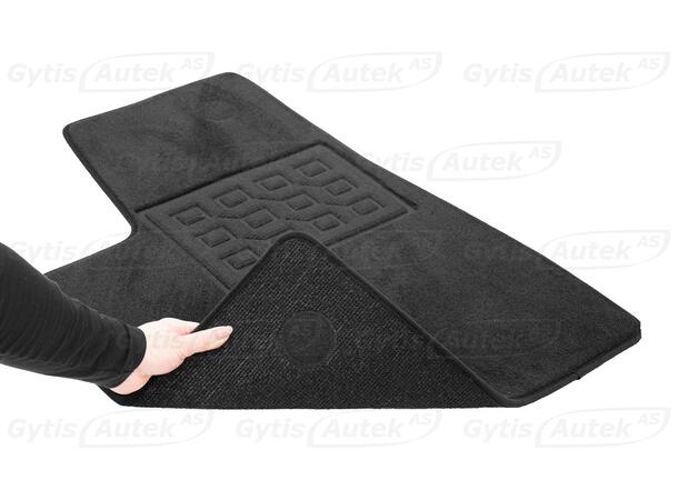 Bilmattor. Textil Tesla Model X 2016-2021 5 säten 