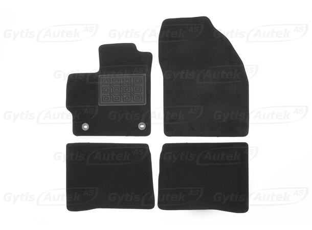 Bilmattor. Textil Toyota Prius 2012-2015 