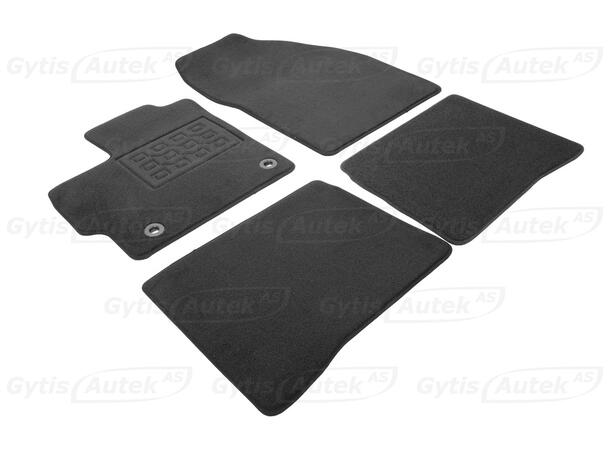 Bilmattor. Textil Toyota Prius 2012-2015 