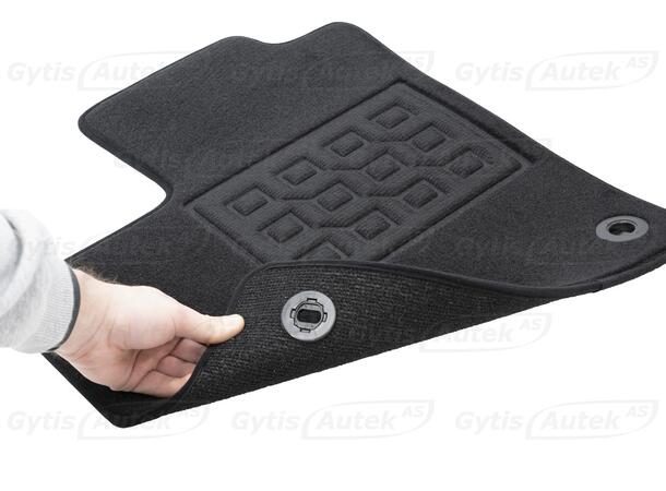 Bilmattor. Textil Toyota Prius 2012-2015 