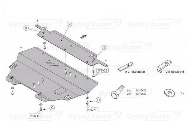 Bunnplate | Citroen Berlingo 2008-2018 | gytisautek.no