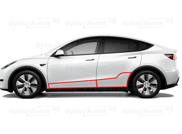 Dörrskydd | PPF-folie | Tesla Model Y 2021-> | gytek.se