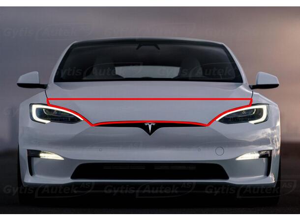 Huvskydd. Folie. PPF Tesla Model S 2022-> 