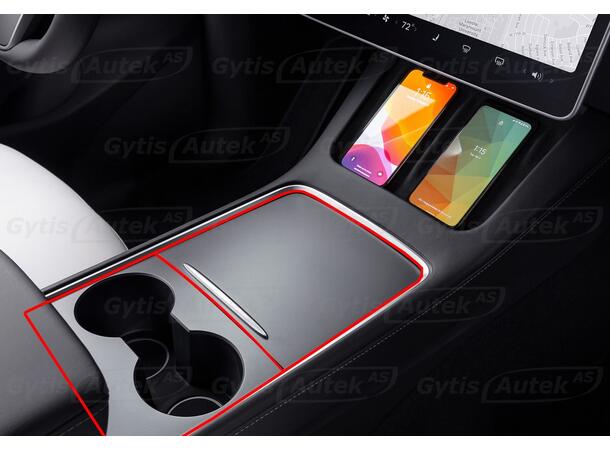 Mittkonsol folie tillll Tesla Model Y 2021-> | gytek.se