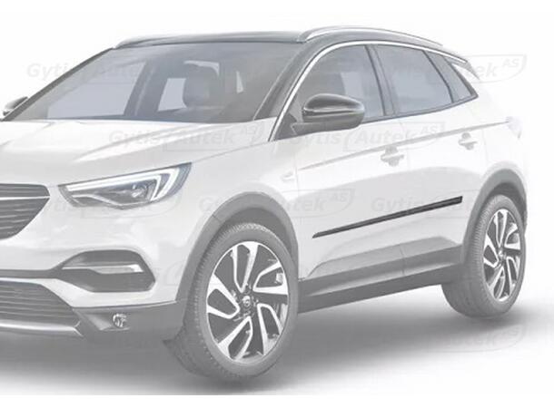 Sidelister. Plast Opel Grandland 2022-2023 
