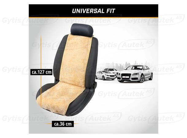 Sätesskydd i ull. Beige Universell 