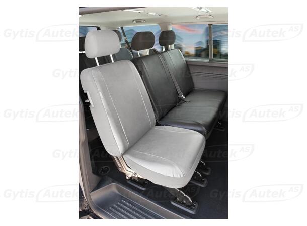 Bilklädsel. 2.rad dubbel säte.Konstläder VW T6 2016-2019 