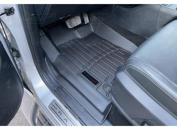 Bilmattor. Fram. Plast Ford Ranger 2016-2022 