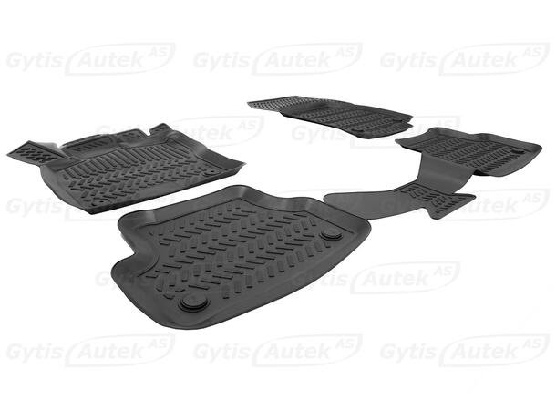 Bilmattor. Gummi VW Golf VII 2012-2020 