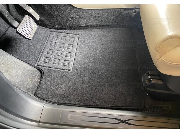 Bilmattor. Textil Tesla Model X 2016-2021 6 säten 