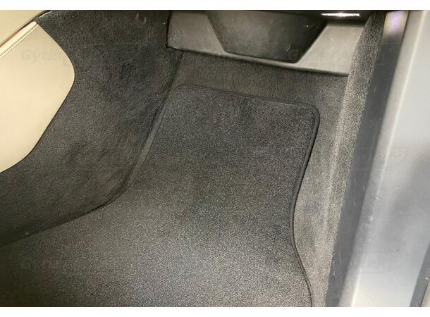 Bilmattor. Textil Tesla Model X 2016-2021 6 säten 